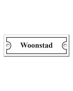 Modèle de plaque signalétique Ville résidentielle