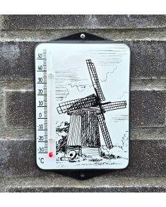 Moulin thermomètre émaillée