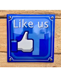 Like us on facebook signe