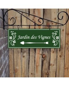 Plaque émaillé avec cadre mural