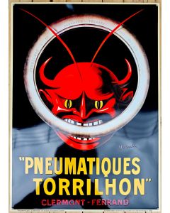 Pneumatiques Torrilhon plaque emaillee