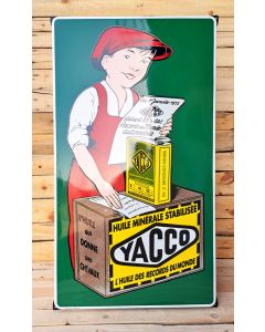 plaque émaillée Yacco Huile