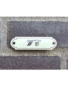 WC Émaillée Classique avec Nom cursive