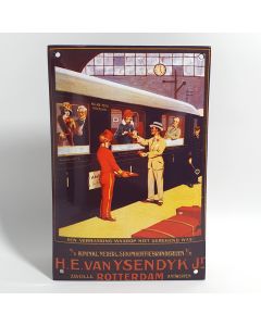 Ysendyk plaque émaillé