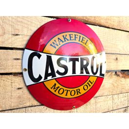 Plaque émaillée Castrol 50cm - Garage/Atelier/Les plaques publicitaires