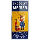 Plaque emaillee Chocolat Menier