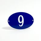 Numéro ovale avec bord