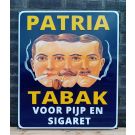 plaque émaillée PATRIA TOBACCO - Pour pipe et cigarette