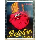 Plaque émaillée relsky vodka 1er kumel