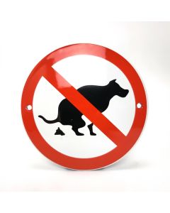 Signe d'interdiction de caca de chien