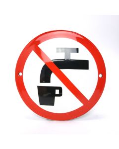 Panneau d'interdiction de l'eau potable