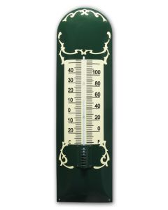 Thermomètre vert décoratif