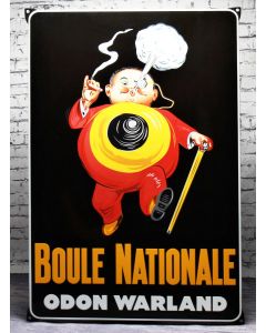 Plaque emaillee Boule Nationale