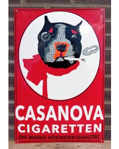 Casanova Cigaretten rouge plaque émaillé