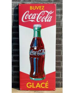 Plaque émaillée Buvez Coca Cola Glacé
