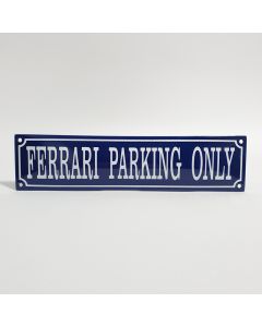 Ferrari Parking Only bleue