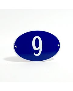 Numéro ovale avec bord