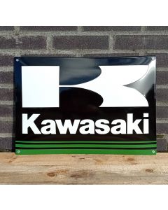 Kawasaki plaque émaillée