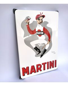 Plaque émaillée Martini Jockey