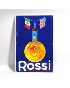 plaque émaillée ROSSI Martini - vermouth & rossi - torino