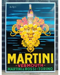 Plaque émaillée Martini - vermouth & rossi - torino