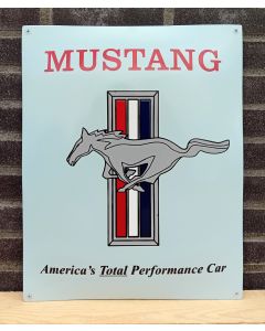 Mustang émail bleu