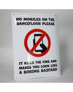No mobiles on the dancefloor émail