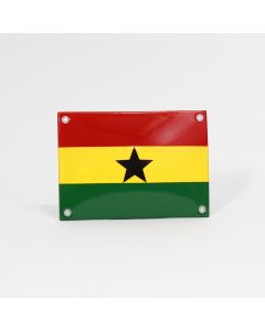 Plaque émaillée Drapeau Ghanéen