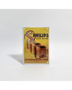 Philips geel plaque émaillé