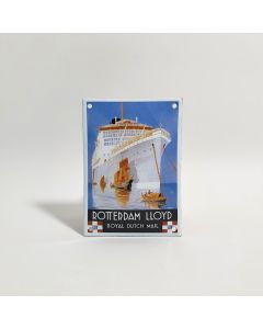 Rotterdam Lloyd Royal dutch mail plaque émaillé