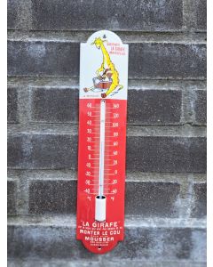 Thermometer La Girafe marseille savonnerie 6,5x30cm Emaille
