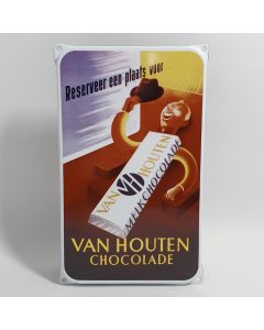 Van Houten plaque émaillé