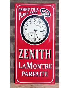 Grand Prix Paris 1900 - Zenith LaMontre Parfaite plaque émaillée