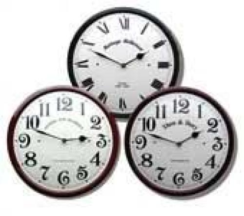 Horloge avec texte personnel