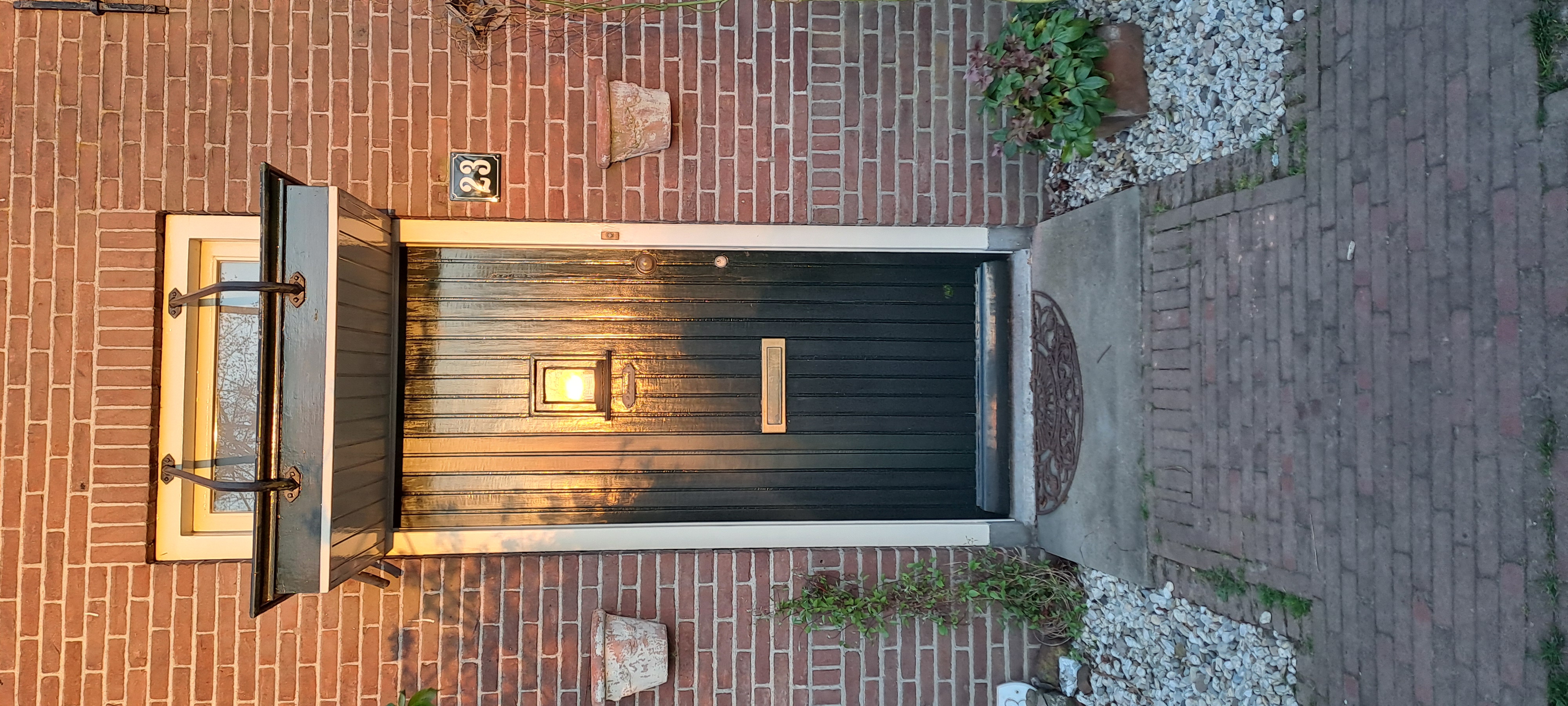 Numéro bombée avec cadre