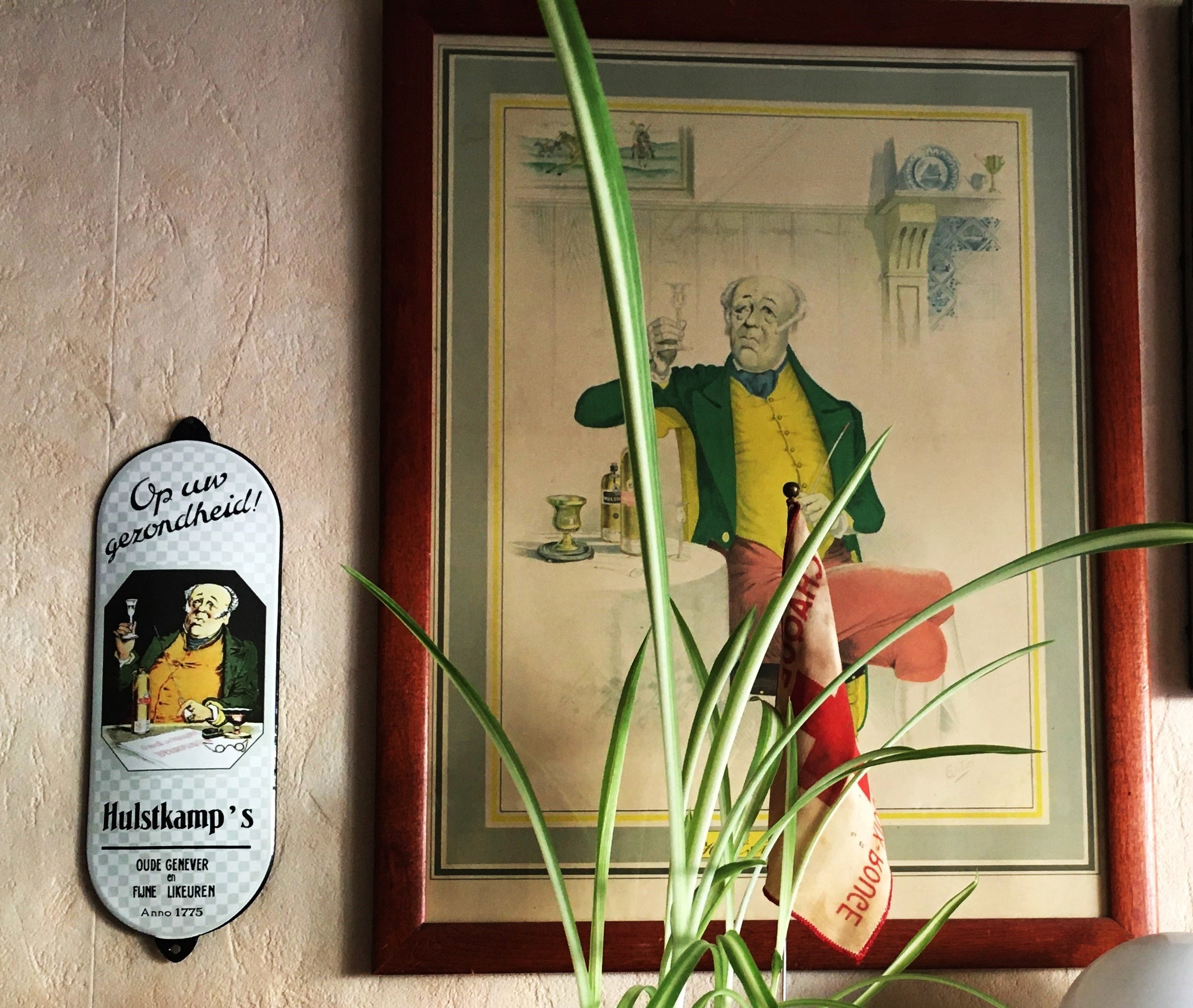 plaque émaillée de propreté Hulstkamp's Oude Genever