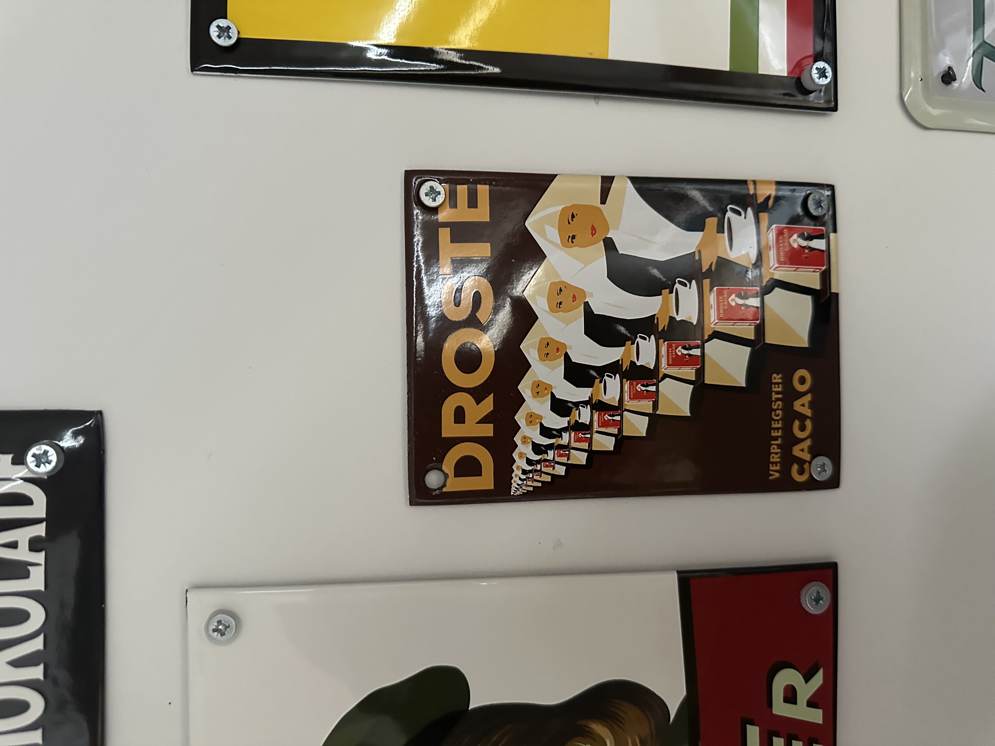 Plaque émaillée cacao Droste