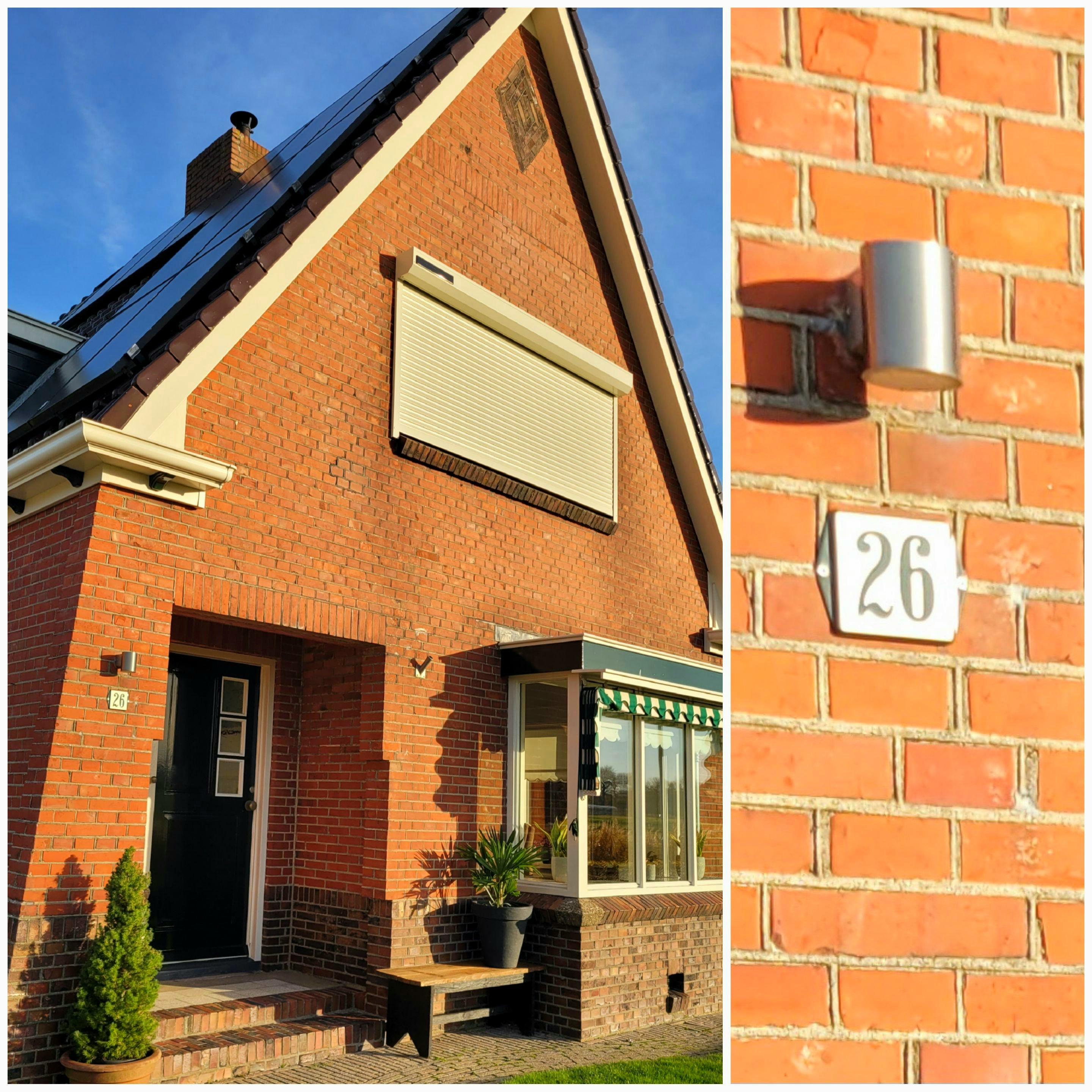 Numéro de maison l’oreille coloré