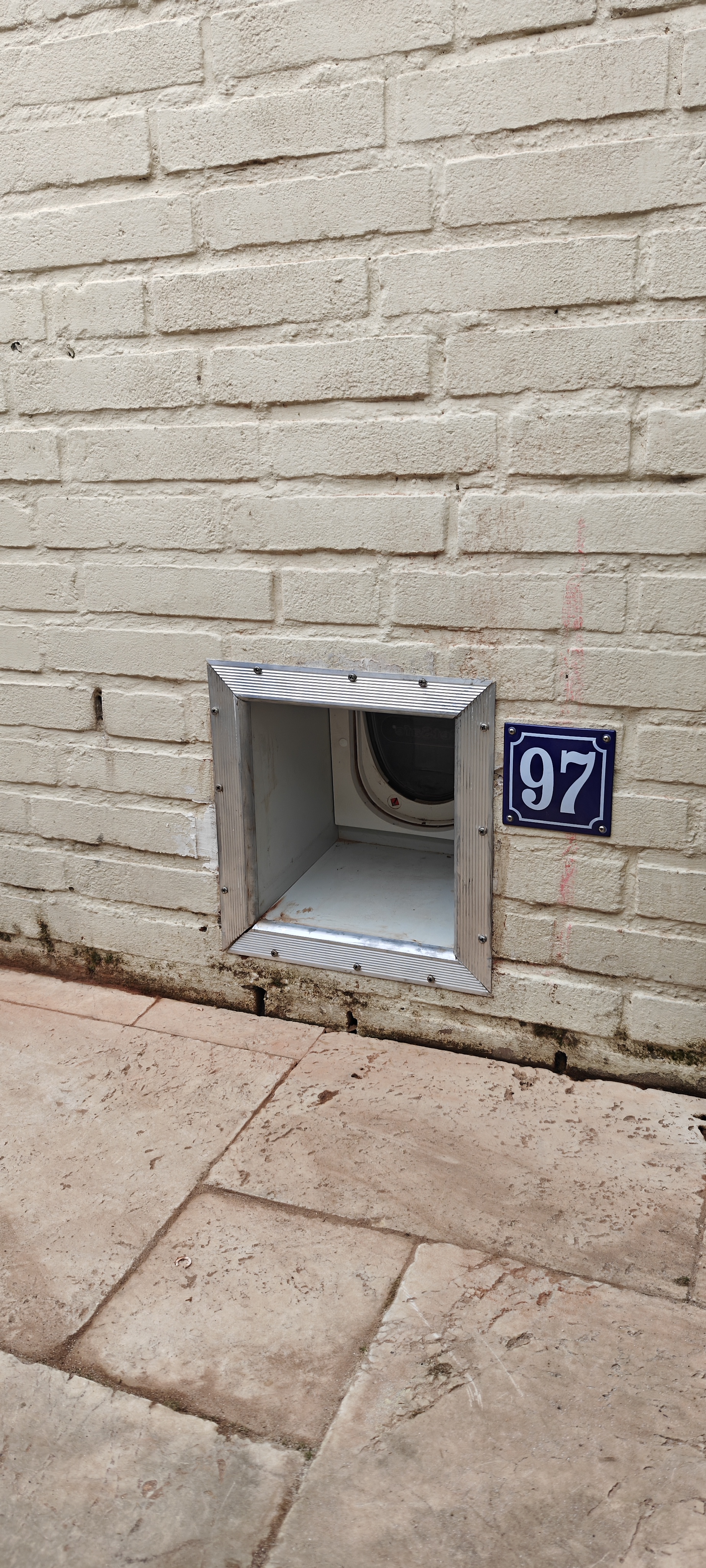 Bleu numéro de maison Plaque émaillée